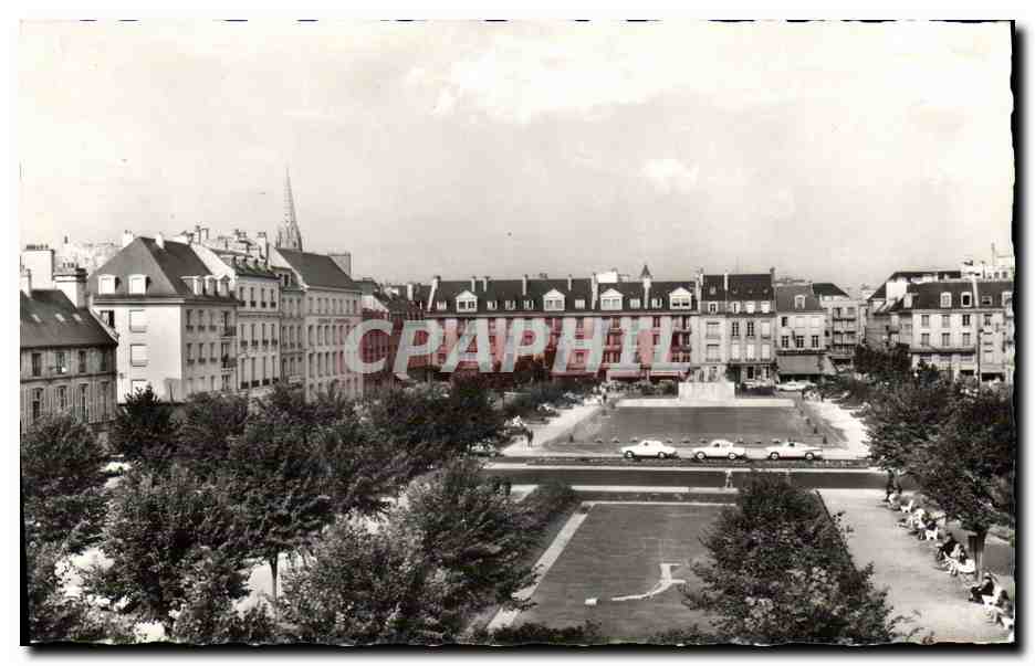 CPSM Caen Place de la Republique