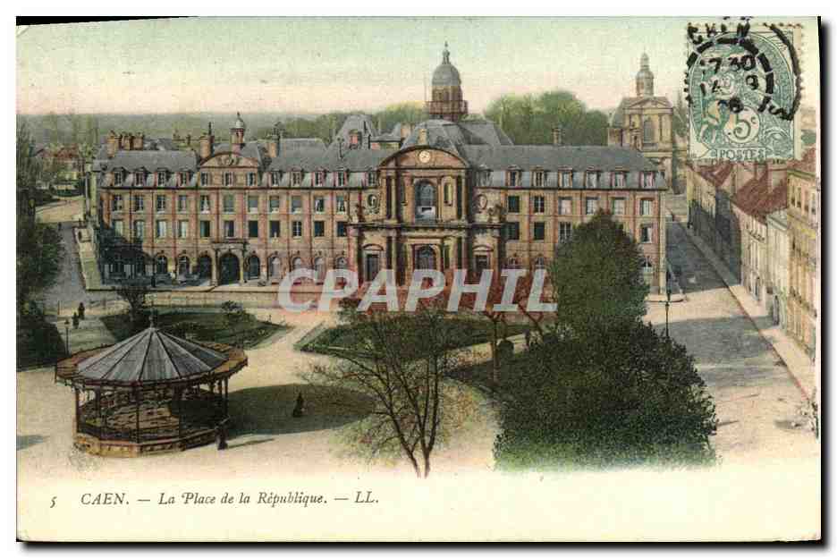 CPA Caen La Place de la Repulique