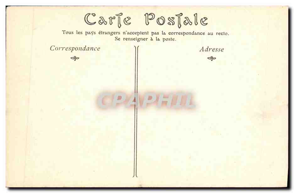 CPA Caen La Place Alexandre III — Verso
