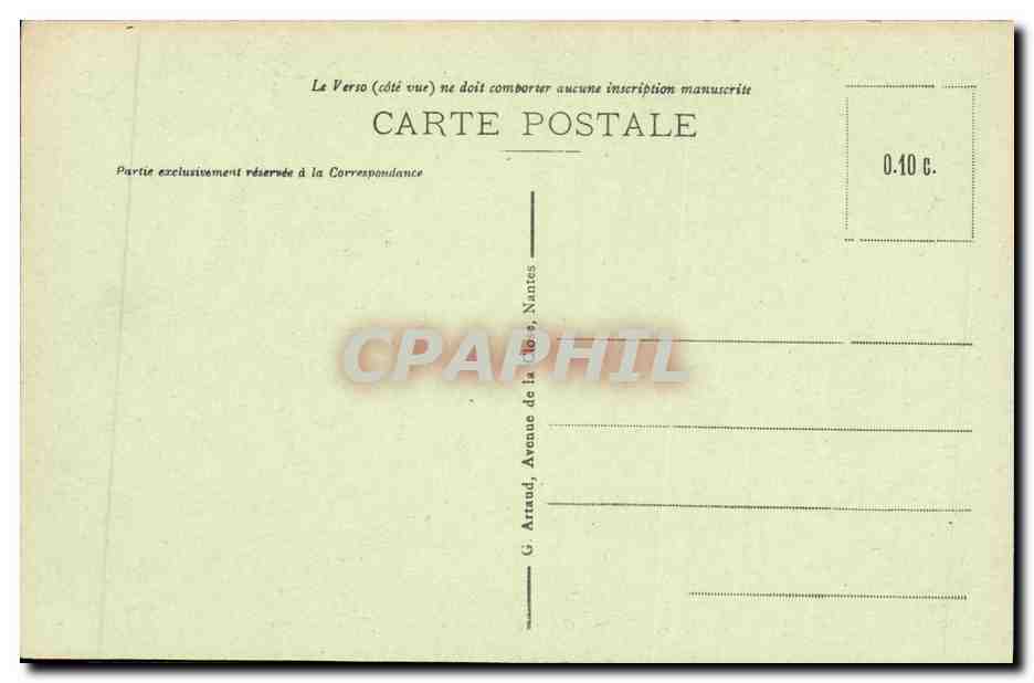 CPA Caen La Place des Casernes Monument des Mobiles 1870 1871 — Verso