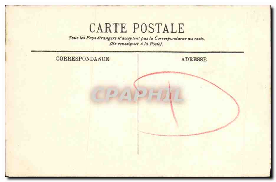 CPA Caen La Place Saint Pierre — Verso