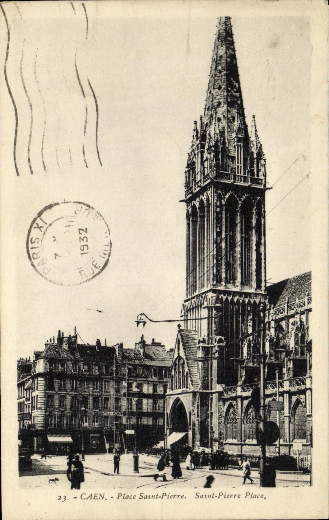 CPA Caen Place Saint Pierre 