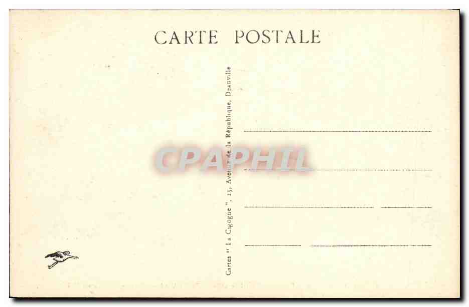CPA Caen Jardin Public Place de L Hotel de Ville — Verso