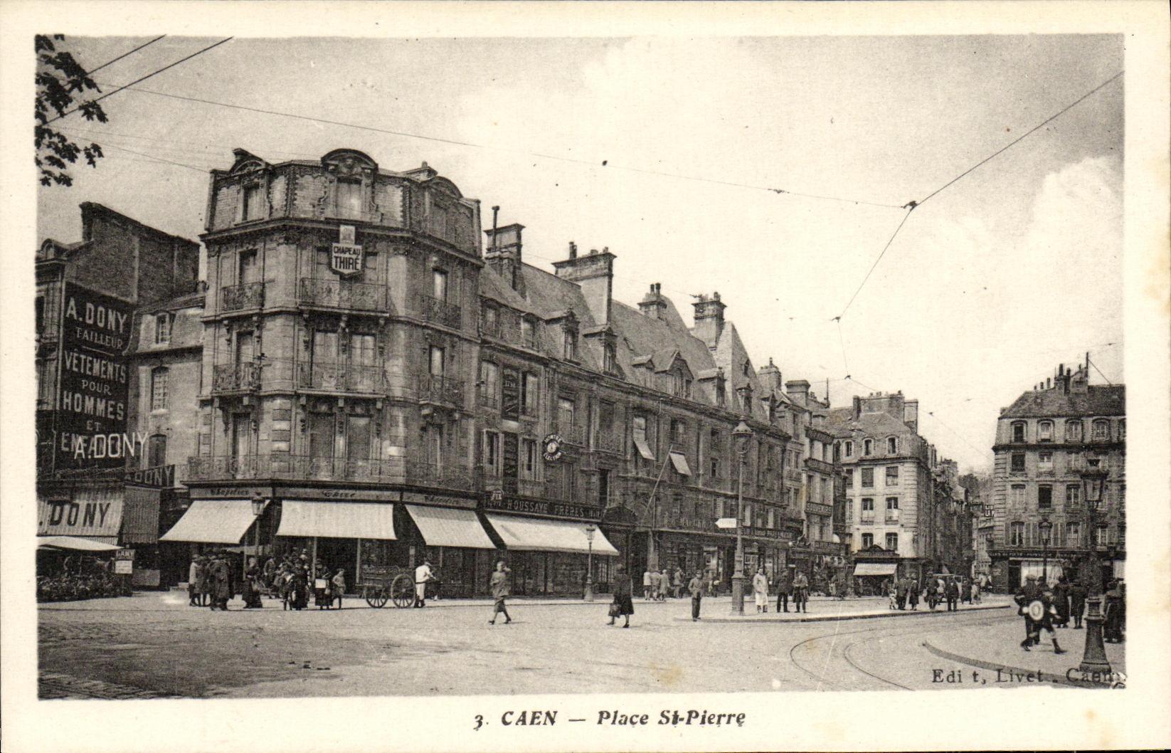 CPA Caen Place st Pierre