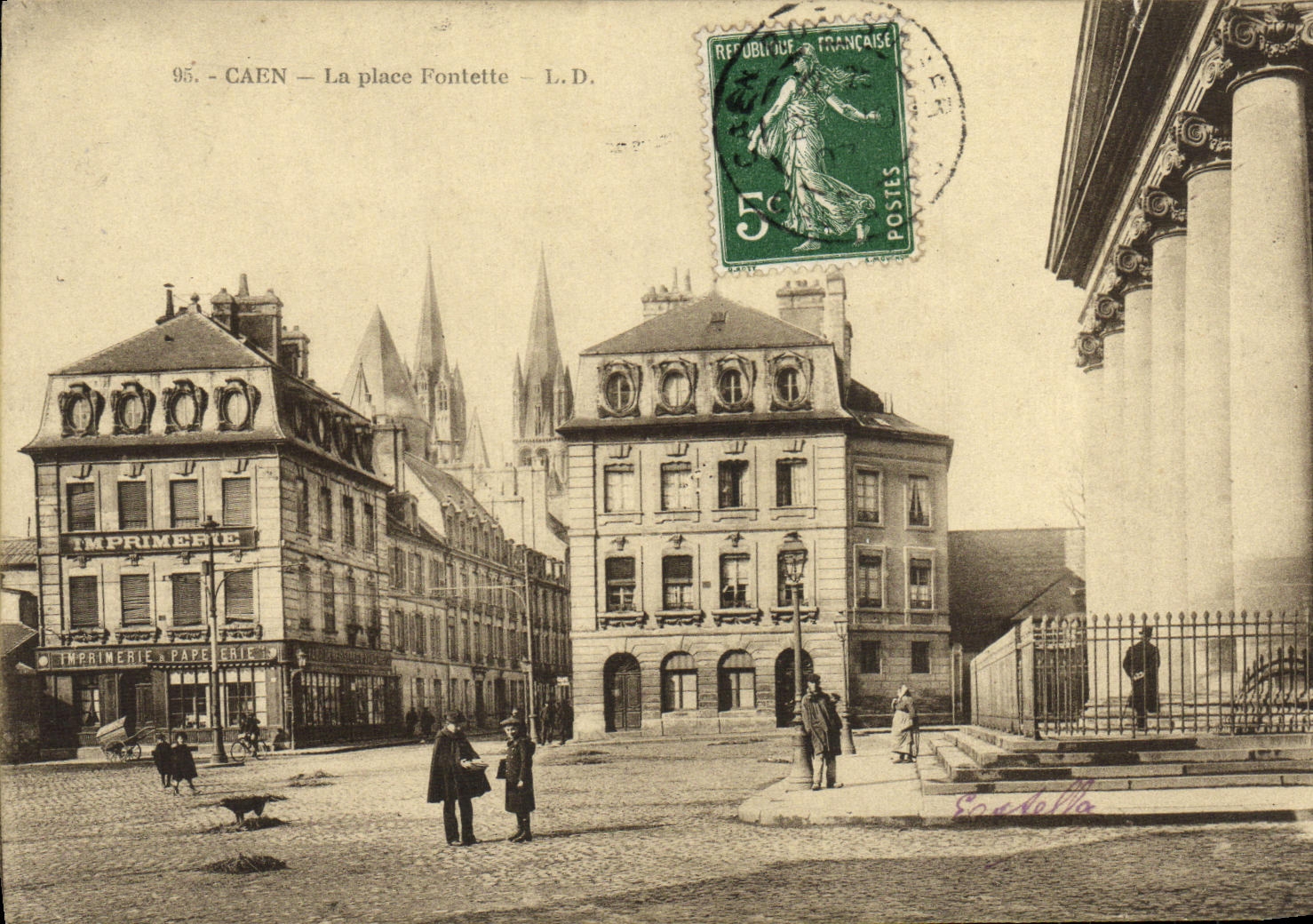 CPA Caen La Place Fonlette
