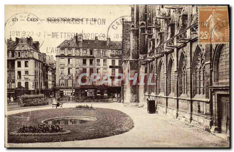 CPA Caen Square Saint Pierre