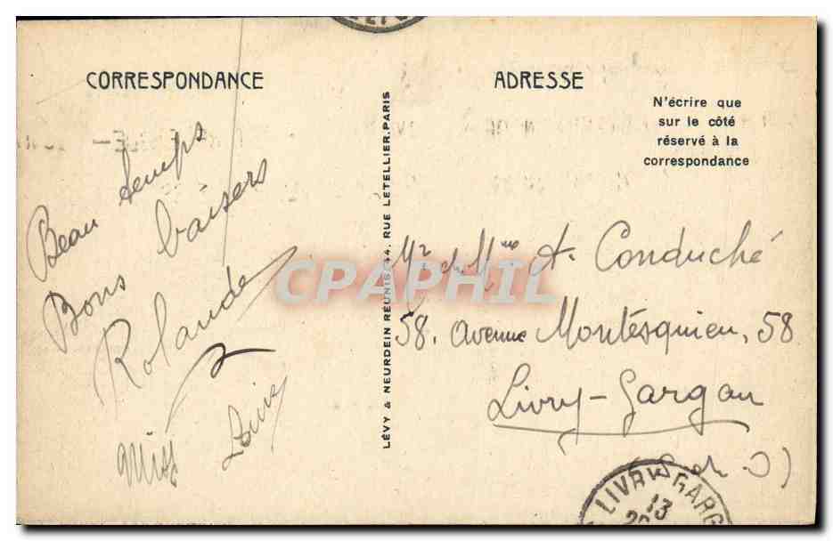 CPA Caen Square Saint Pierre — Verso