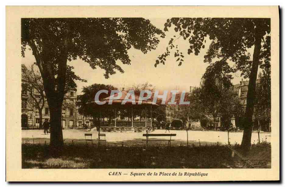 CPA Caen Square de la place de la republique