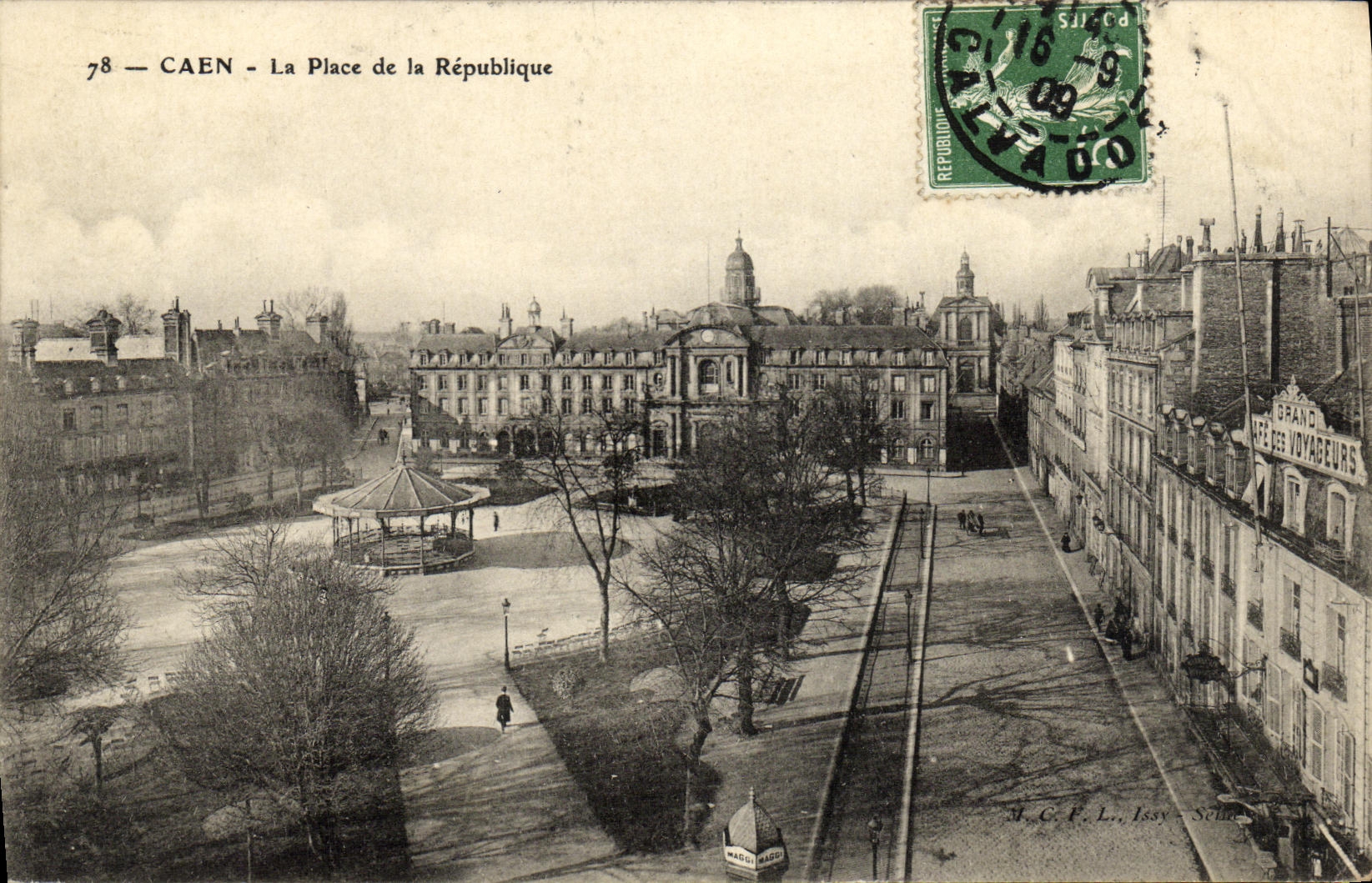 CPA Caen La Square Place de la Republique