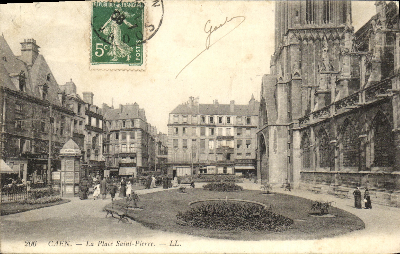 CPA Caen Place Saint Pierre