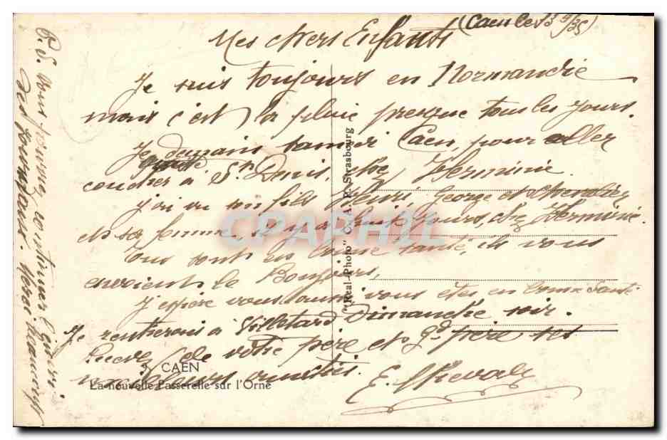 Pont sur l'Orne à Caen — éditeur L'AP — Rückseite