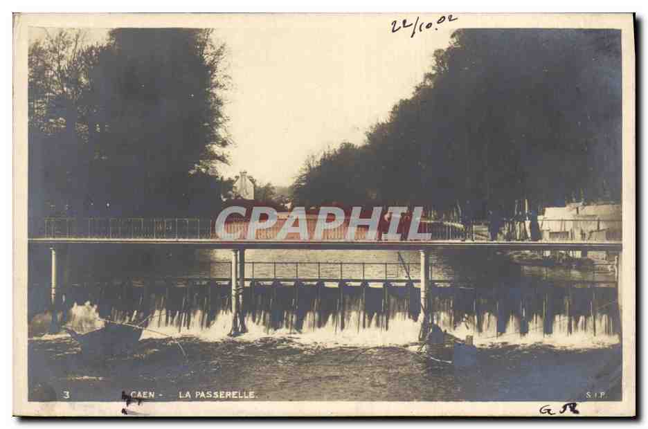 CPSM Caen La passerelle