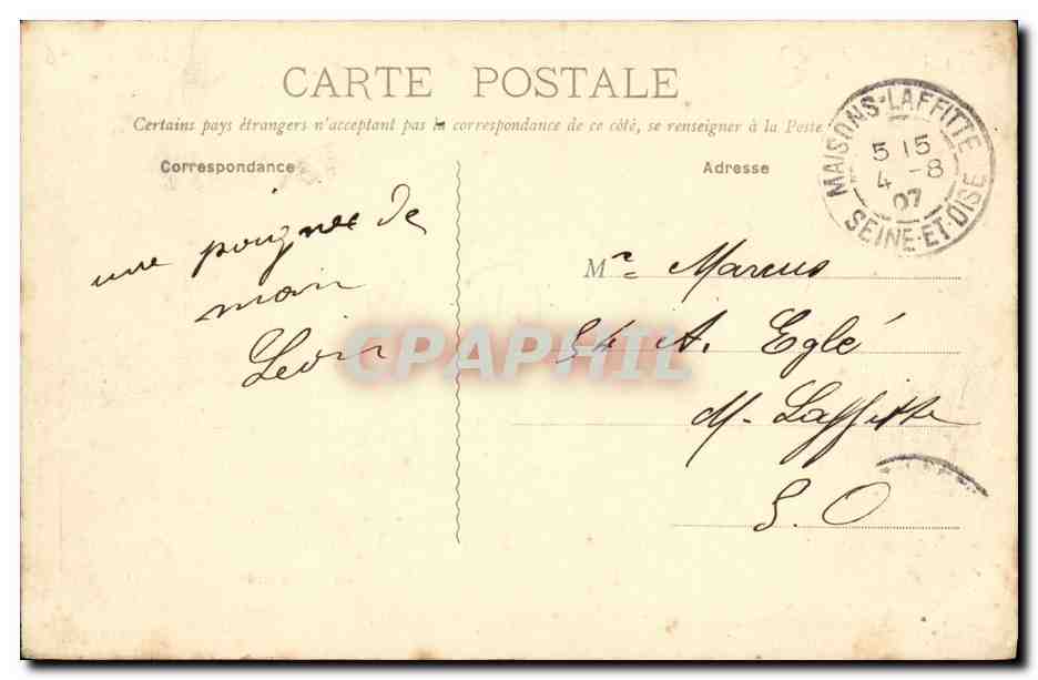 CPA Caen Le Pont de la Gare et L Orne — Rückseite