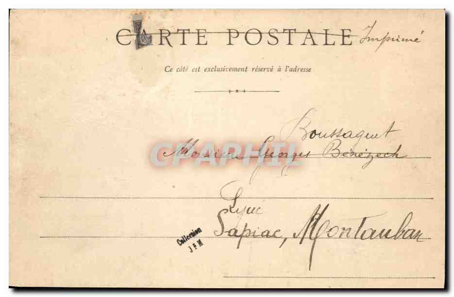 Caen — Passerelle et Barrage sur l'Orne — Éditeur non identifié, n° de série non visible — Verso