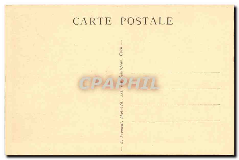 CPA Caen La Nouvelle Passerelle — Rückseite