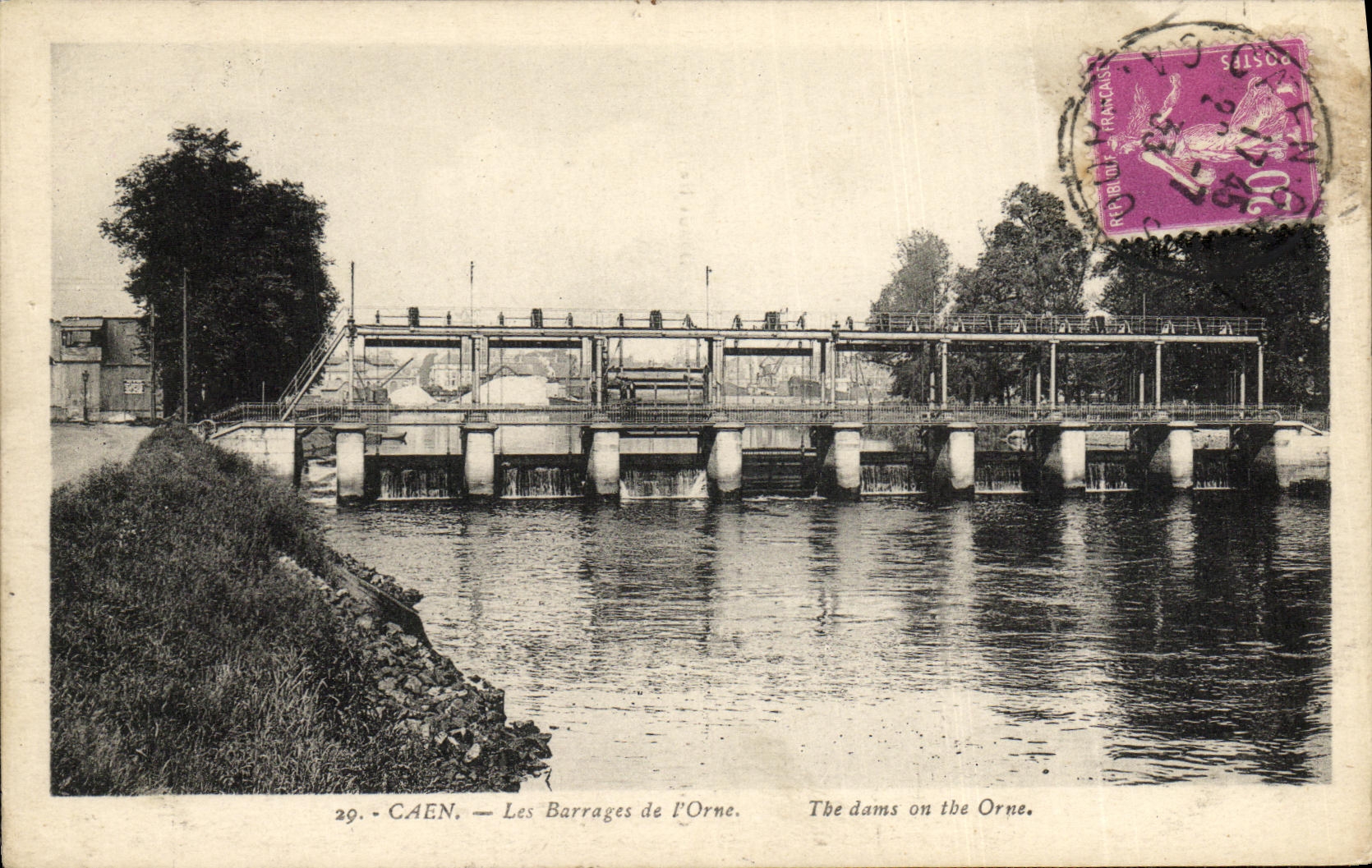 CPA Caen Les Barrages de L Orne