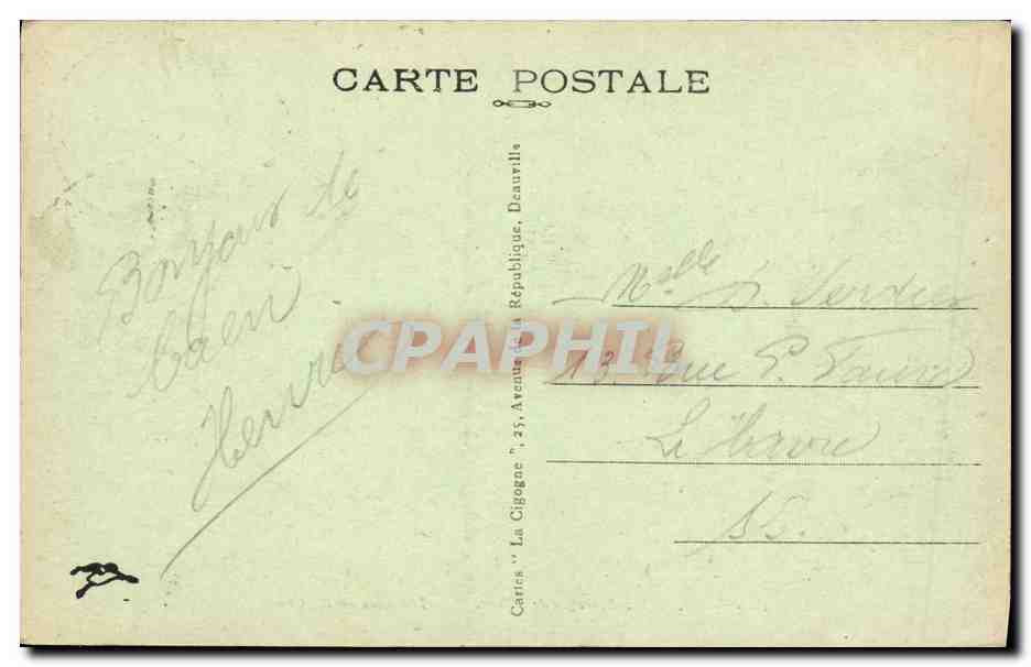 CPA Caen Les Barrages de L Orne — Rückseite