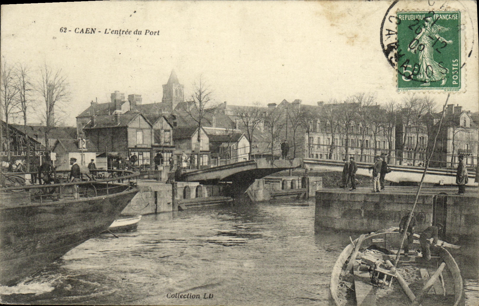 CAEN - L'entrée du Port — Collection LD — éditeur OUILLAC MÉD