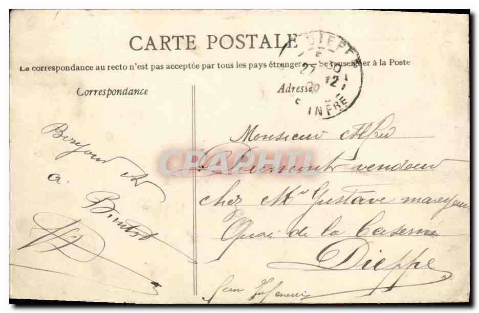 CAEN - L'entrée du Port — Collection LD — éditeur OUILLAC MÉD — Verso