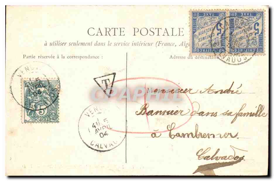 Caen — La Passerelle et le Barrage de l'Orne — L. D. — Verso