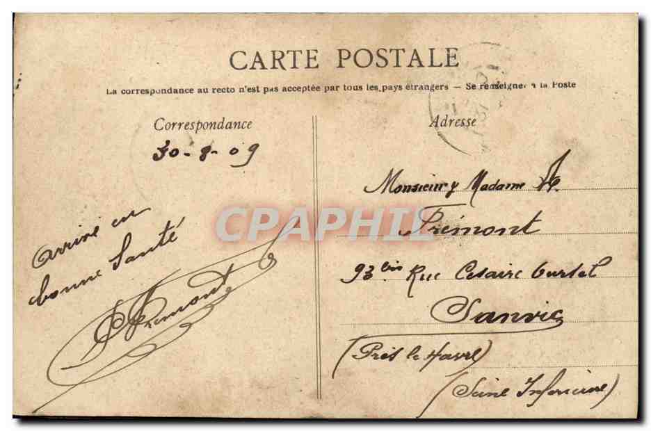 CPA Caen La Passerelle sur L Orne Chien  — Verso