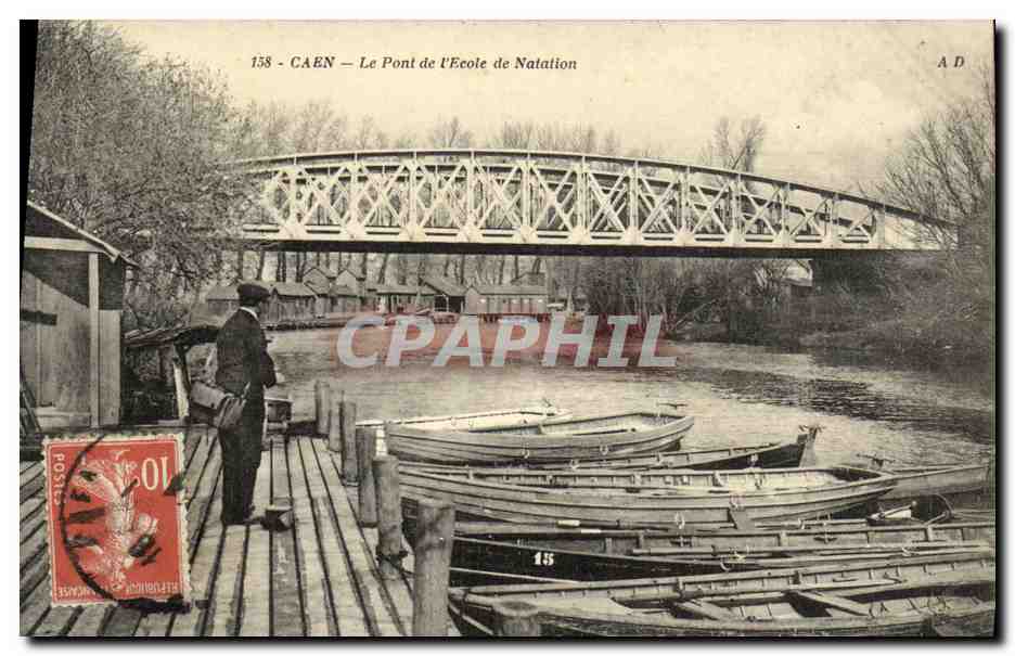 CAEN — Le Pont de l'École de Natation — A D n°138