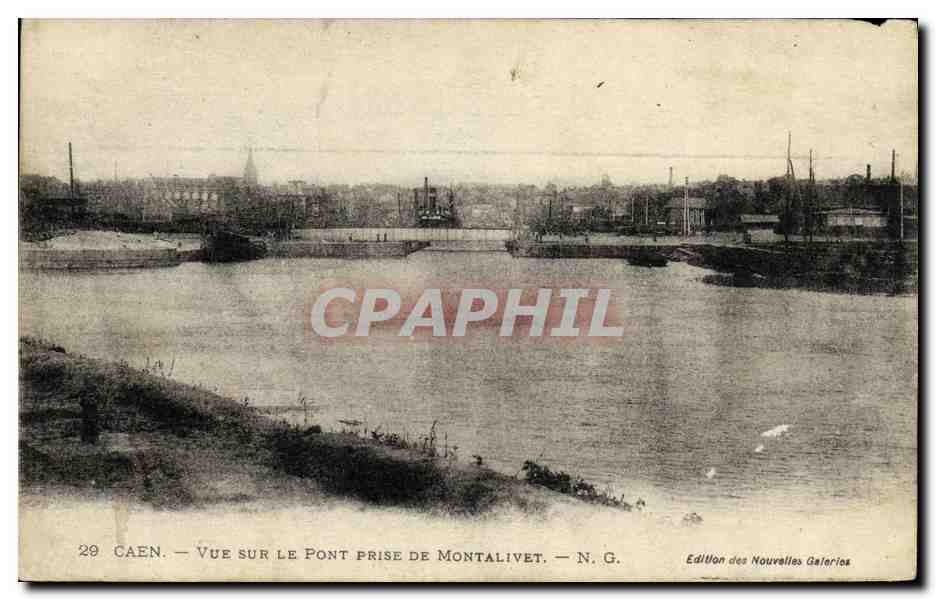 Caen — Vue sur le pont prise de Montalivet — Édition des Nouvelles Galeries