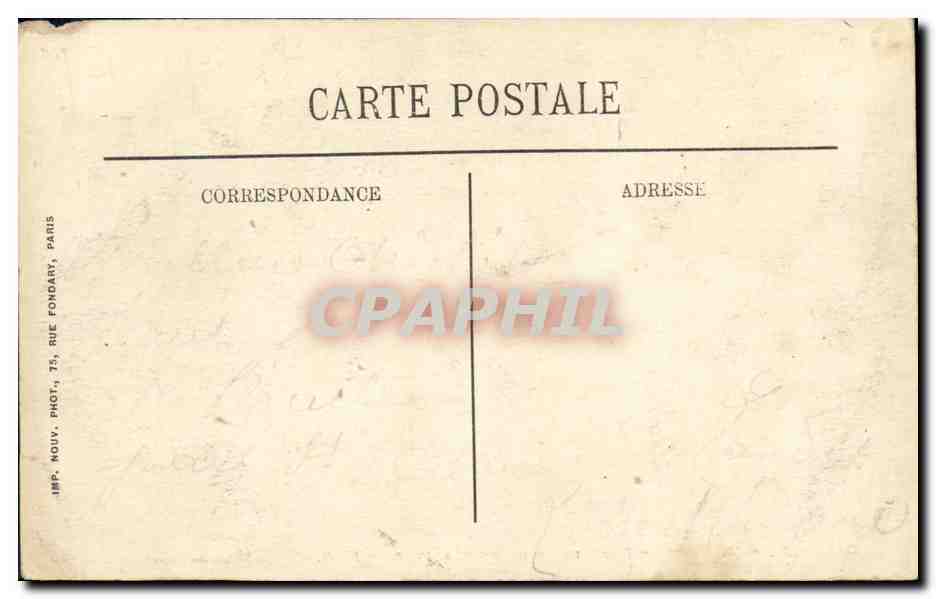 Caen — Vue sur le pont prise de Montalivet — Édition des Nouvelles Galeries — Achterkant