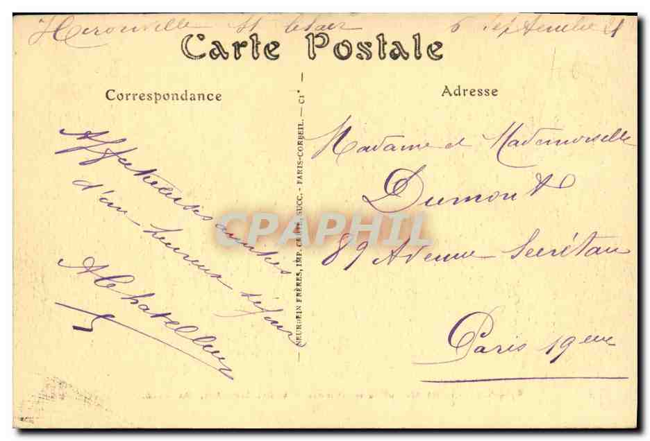 CPA Caen Entree du Canal Le Bassin Bateaux — Verso