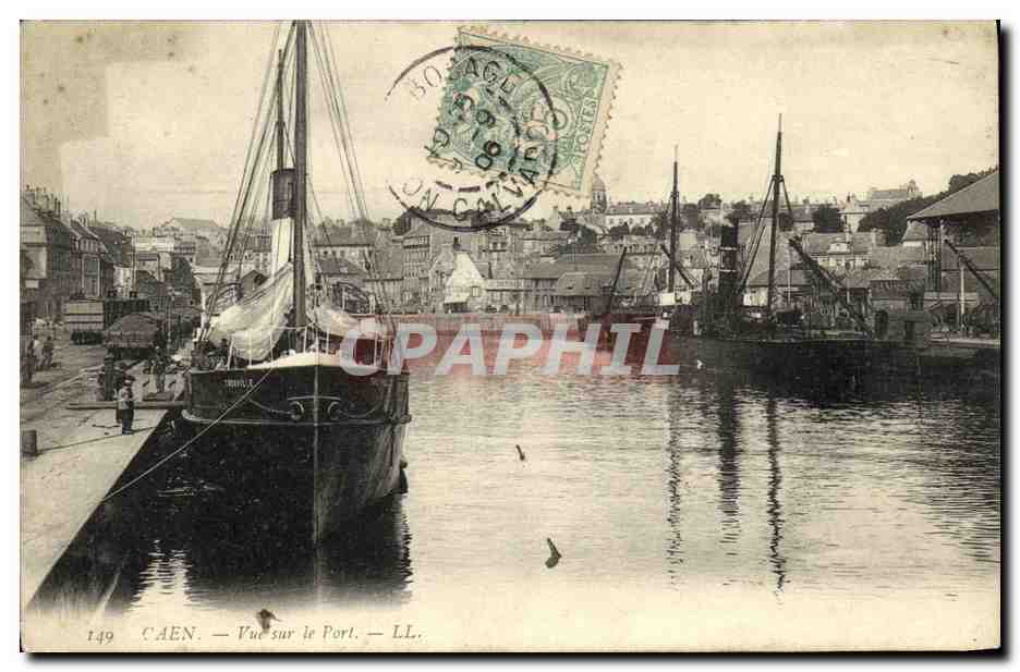 CAEN — Vue sur le Port — LL. n°149