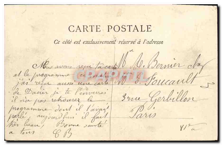 Caen — Vue générale du Bassin — La Normandie, n°12 — Rückseite