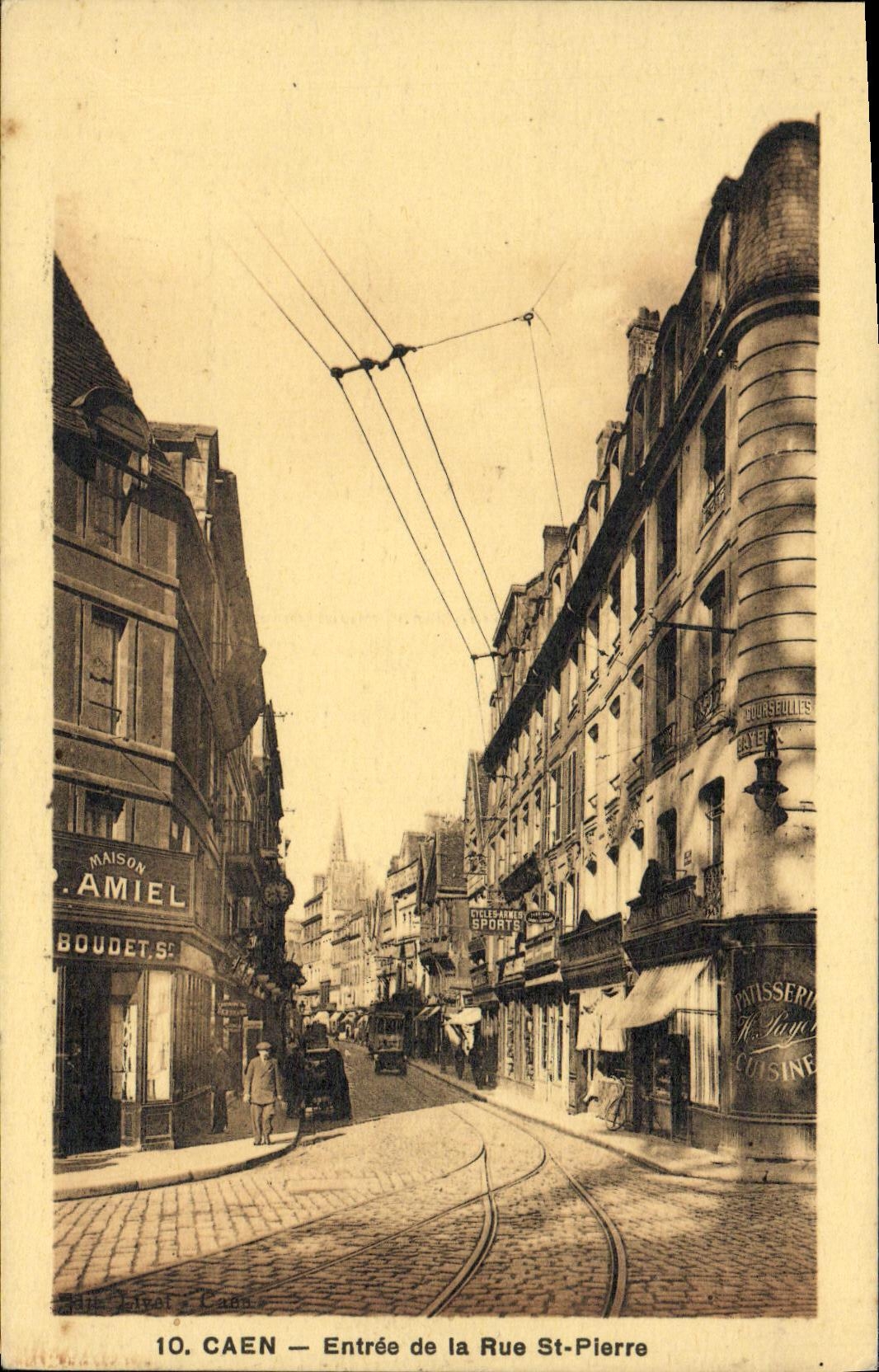 CAEN — Eingang zur Rue Saint-Pierre — Verlag Laval & Cie, Nr. 10