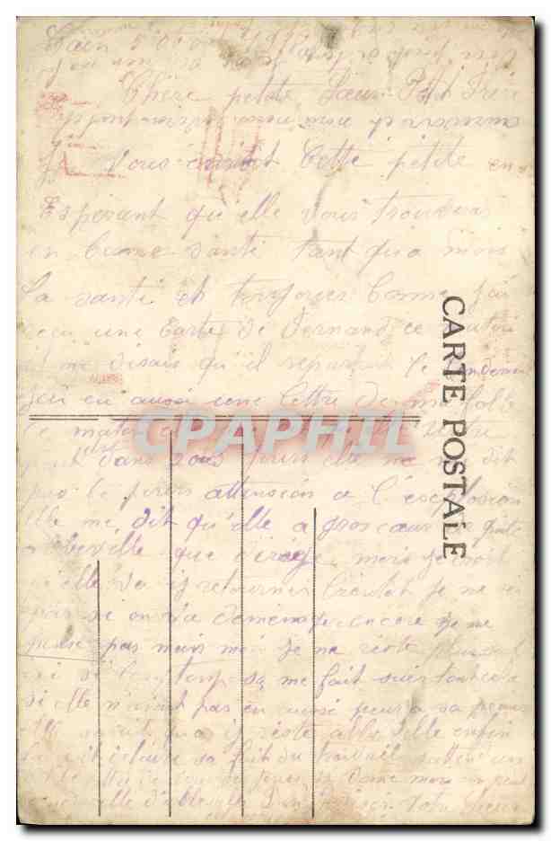 CPA Caen Rue St Pierre — Verso