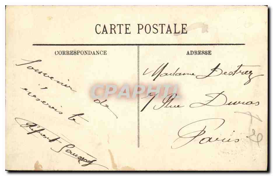 Caen — Rue et Église Saint-Pierre — LL. n°38 — Verso