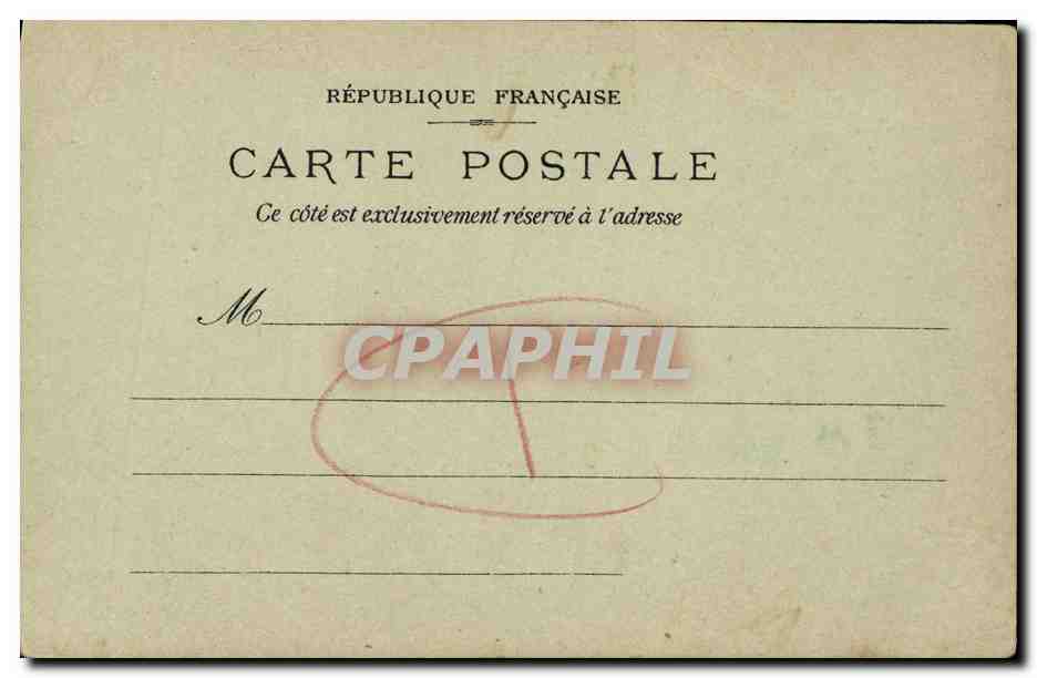 CPA Caen Vieille Rue — Verso