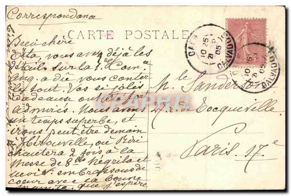 Caen — La Rue et l'Église Saint-Pierre — LL, n°38 — Reverso