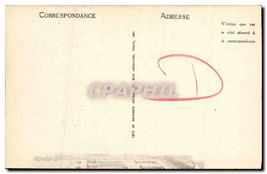 CPA Caen Rue aux Namps et Clocher de Saint Sauveur Lenoble — Verso