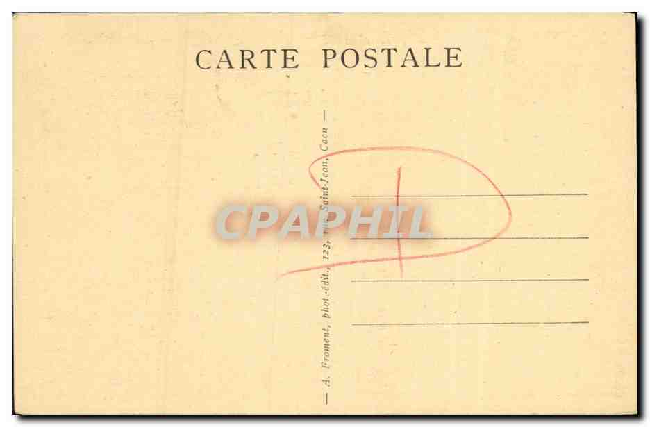 CAEN — Rue Froide et Saint-Sauveur — A. Froment, phot.édit., Caen — Rückseite