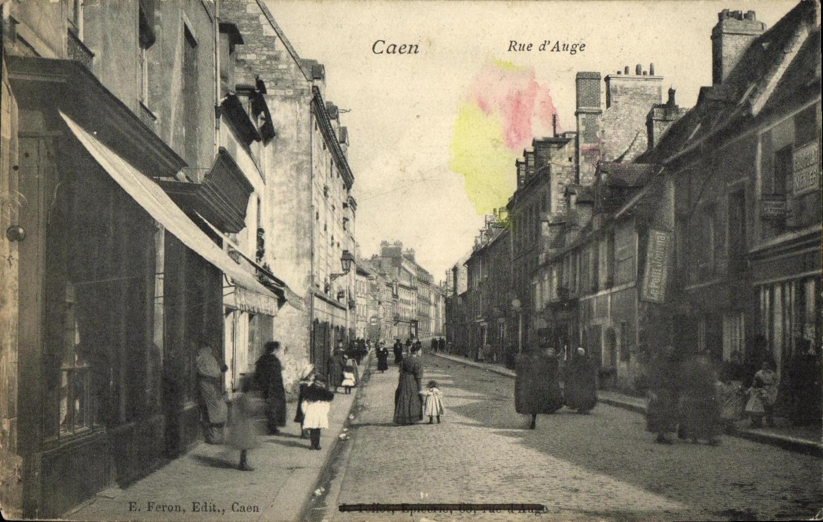 CPA Caen Rue d Auge