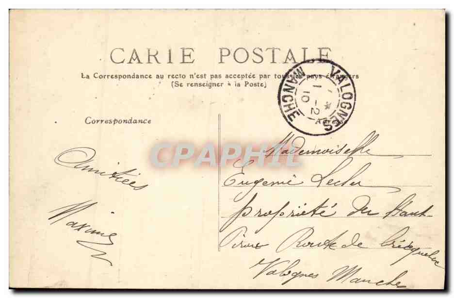 CAEN — Rue Montoir-Poissonnerie — Édition P. R. n°100 — Reverso
