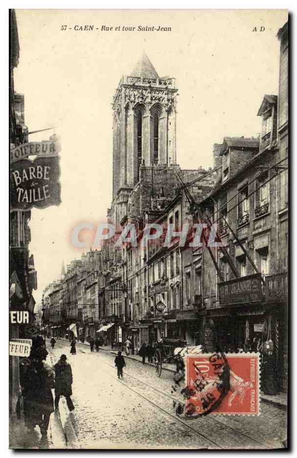 Caen - Rue et tour Saint-Jean — A.D. éditeur, n° 37