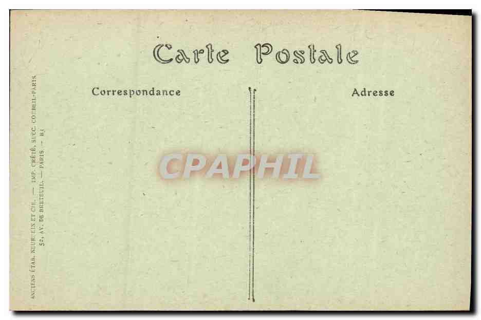 CPA Caen La Rue Froide et le Clocher de Saint Sauveur — Rückseite