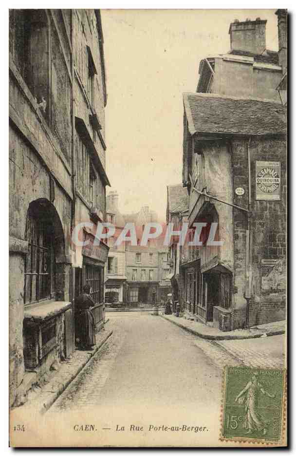 CPA Caen La Rue Porte au Berger