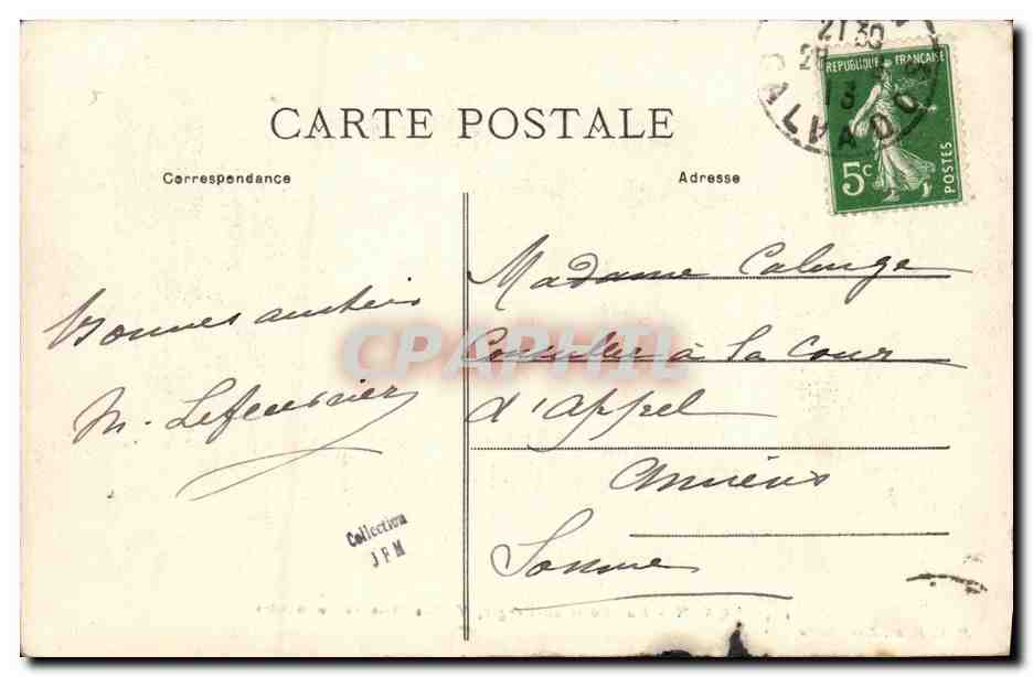 CPA Caen La Rue Porte au Berger Vieilles Maisons Normandes — Verso