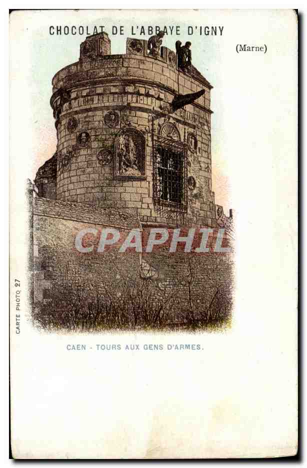 CPA Caen La Tour Aux Gens D Armes