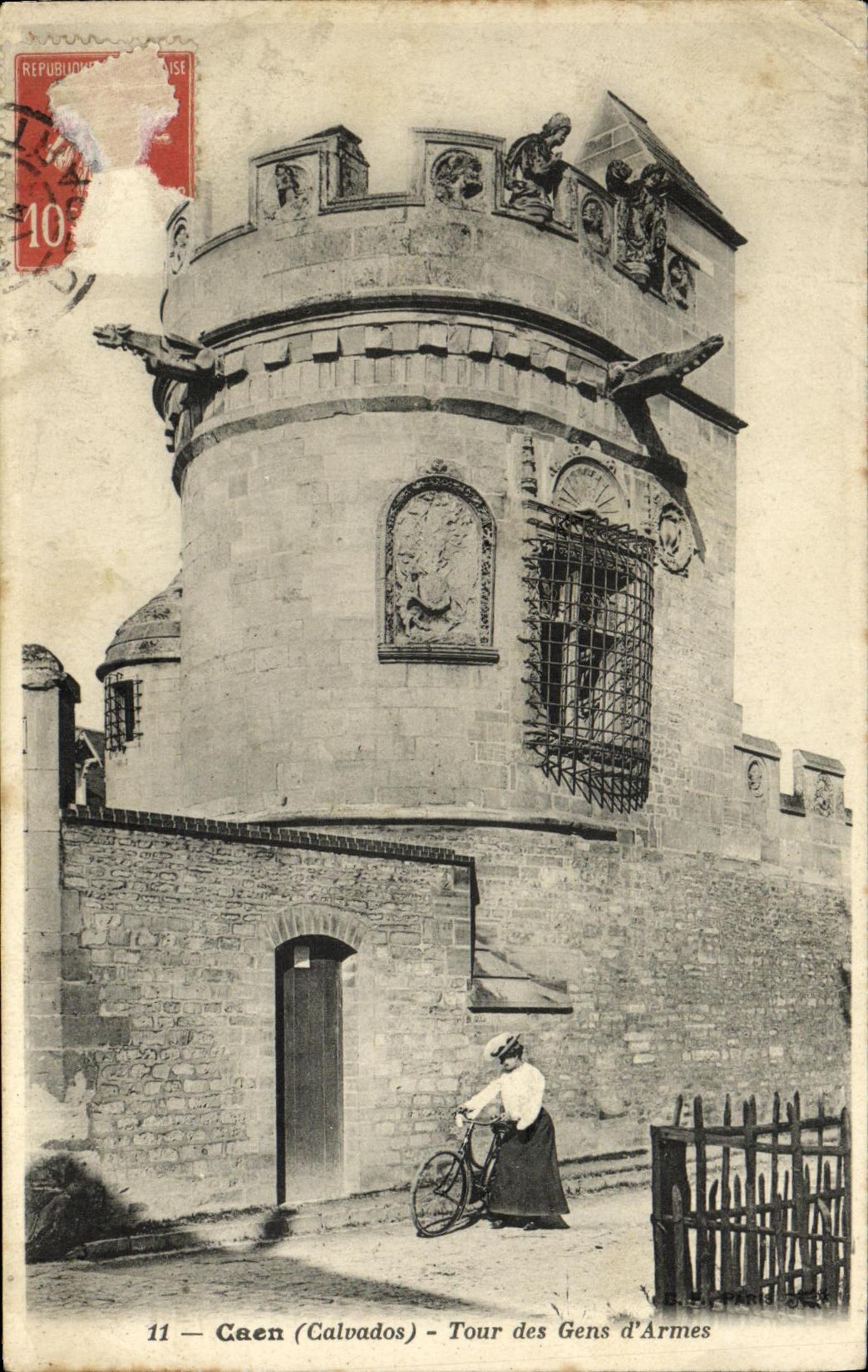 Caen (Calvados) - Tour des Gens d'Armes — éditeur L. B. P. Paris, n°11