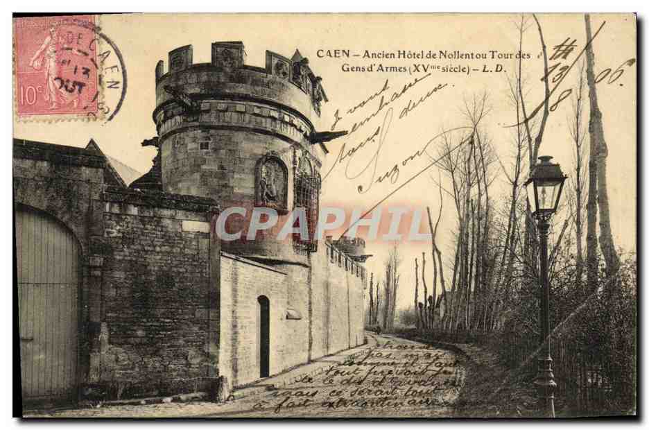 CPA Caen Ancien Hotel de Nollent au La Tour des Gens d Armes