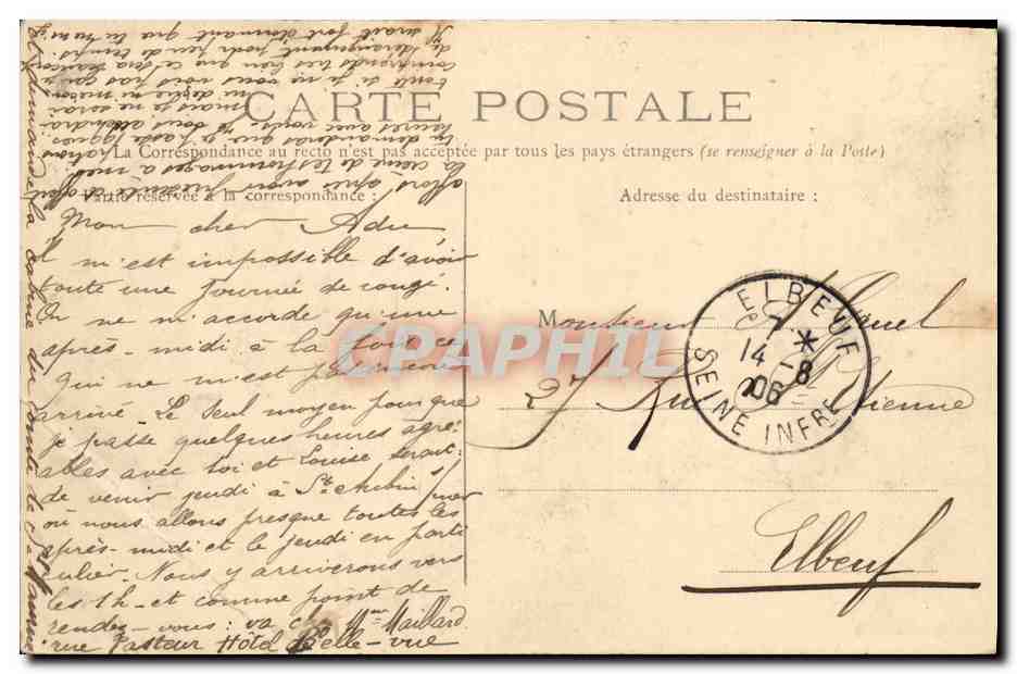 CPA Caen Ancien Hotel de Nollent au La Tour des Gens d Armes — Verso