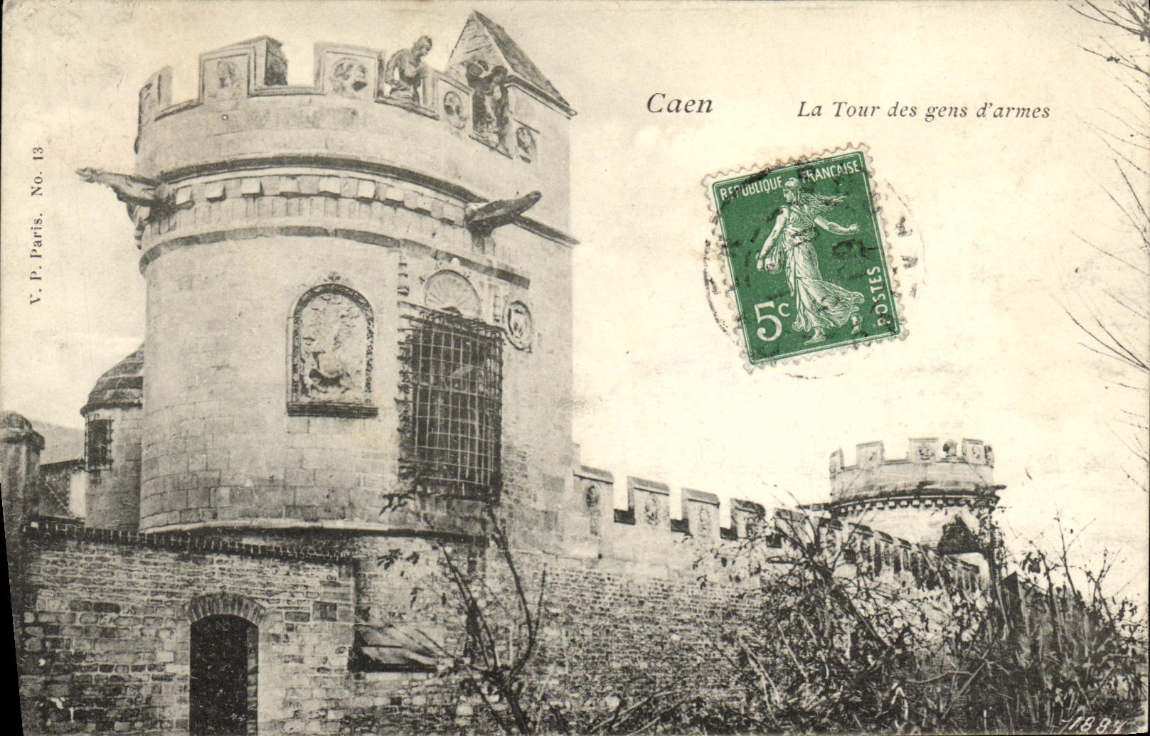 CPA Caen La Tour dite des Gens d Armes