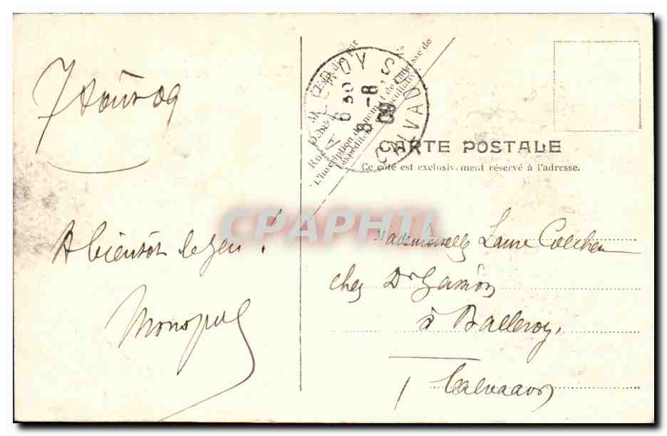 CPA Caen La Tour dite des Gens d Armes — Rückseite